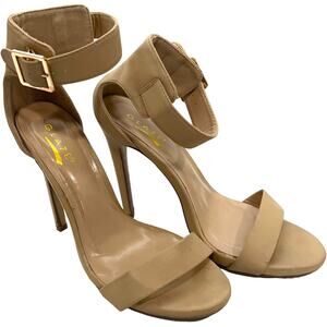 Glaze Neutral Heels Womens Size 8 Nude ankle strap High 8